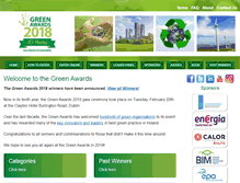 Tablet Screenshot of greenawards.ie
